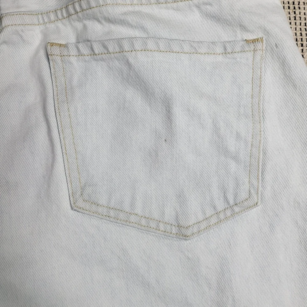 Citizens of Humanity Jeans W 31 Light Blue Emerson‎ Crop Slim Boyfriend Raw Hem